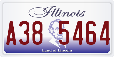 IL license plate A385464