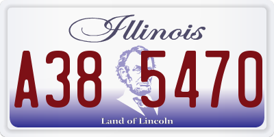 IL license plate A385470