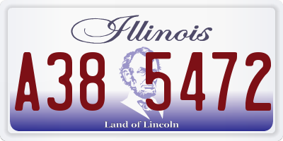 IL license plate A385472