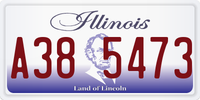 IL license plate A385473