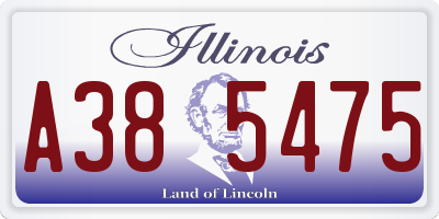 IL license plate A385475