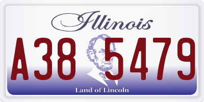 IL license plate A385479