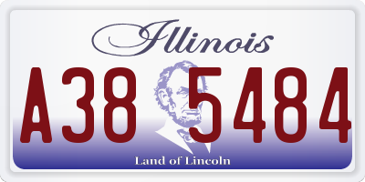 IL license plate A385484
