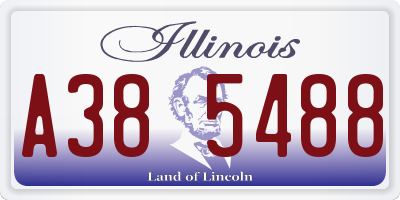 IL license plate A385488