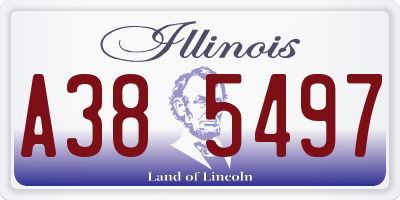IL license plate A385497