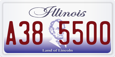 IL license plate A385500