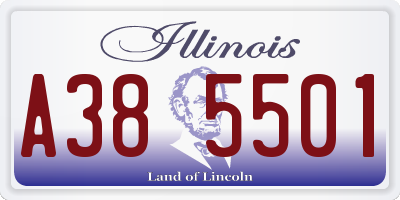 IL license plate A385501