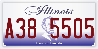 IL license plate A385505