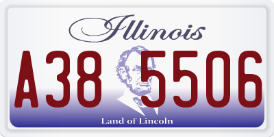 IL license plate A385506