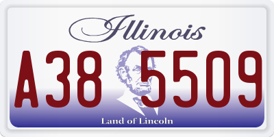 IL license plate A385509