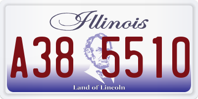 IL license plate A385510