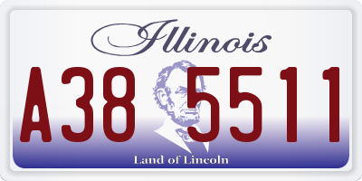 IL license plate A385511