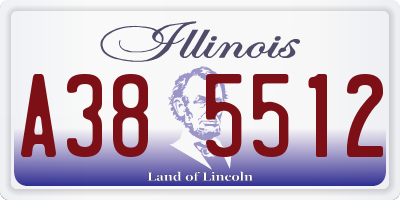 IL license plate A385512