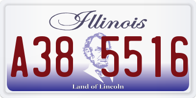 IL license plate A385516