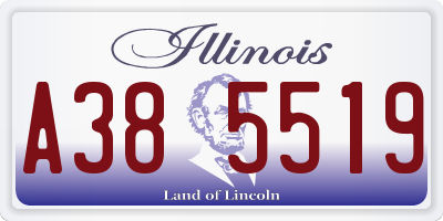 IL license plate A385519
