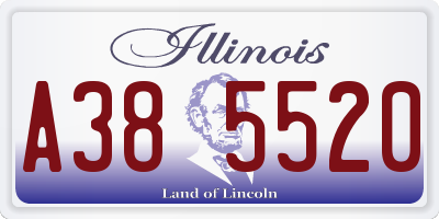 IL license plate A385520
