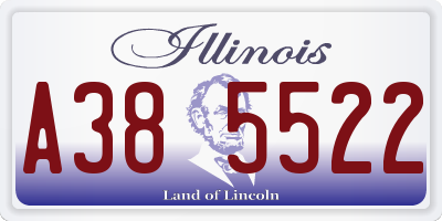 IL license plate A385522