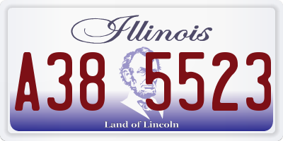 IL license plate A385523