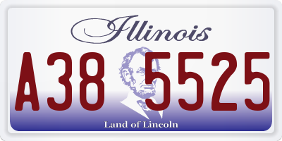 IL license plate A385525
