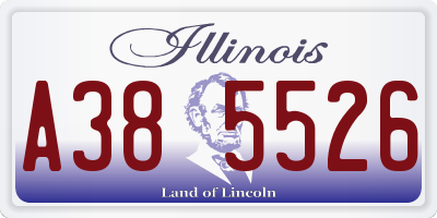 IL license plate A385526