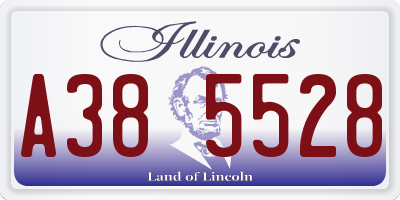 IL license plate A385528