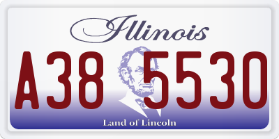 IL license plate A385530