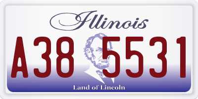 IL license plate A385531