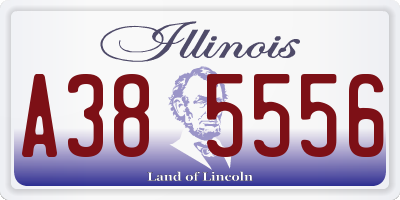 IL license plate A385556