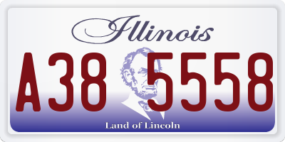 IL license plate A385558
