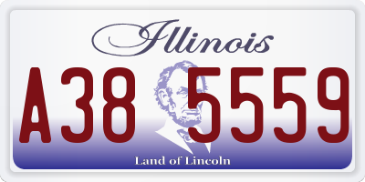 IL license plate A385559