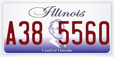IL license plate A385560