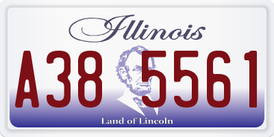 IL license plate A385561