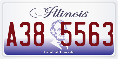IL license plate A385563