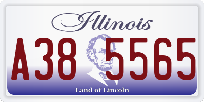 IL license plate A385565