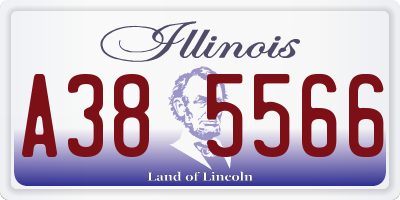 IL license plate A385566
