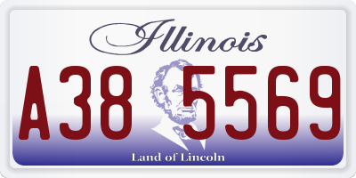 IL license plate A385569