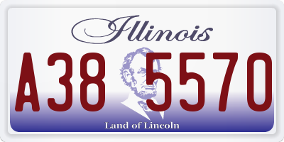 IL license plate A385570