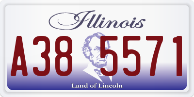 IL license plate A385571