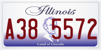 IL license plate A385572