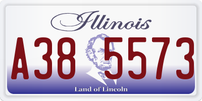 IL license plate A385573