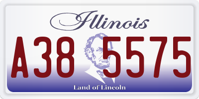 IL license plate A385575