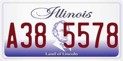 IL license plate A385578