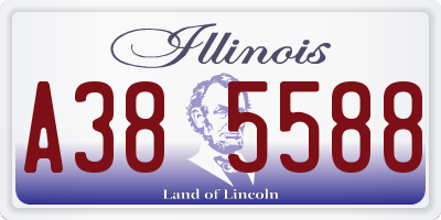 IL license plate A385588