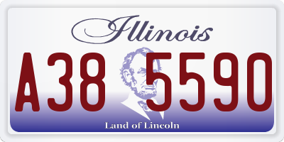 IL license plate A385590