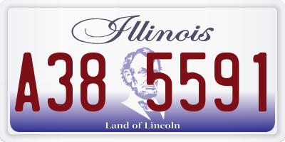 IL license plate A385591
