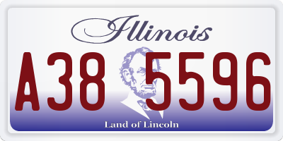 IL license plate A385596