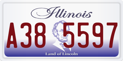 IL license plate A385597