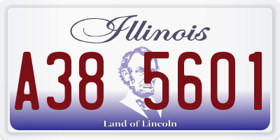 IL license plate A385601