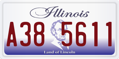 IL license plate A385611