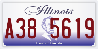 IL license plate A385619